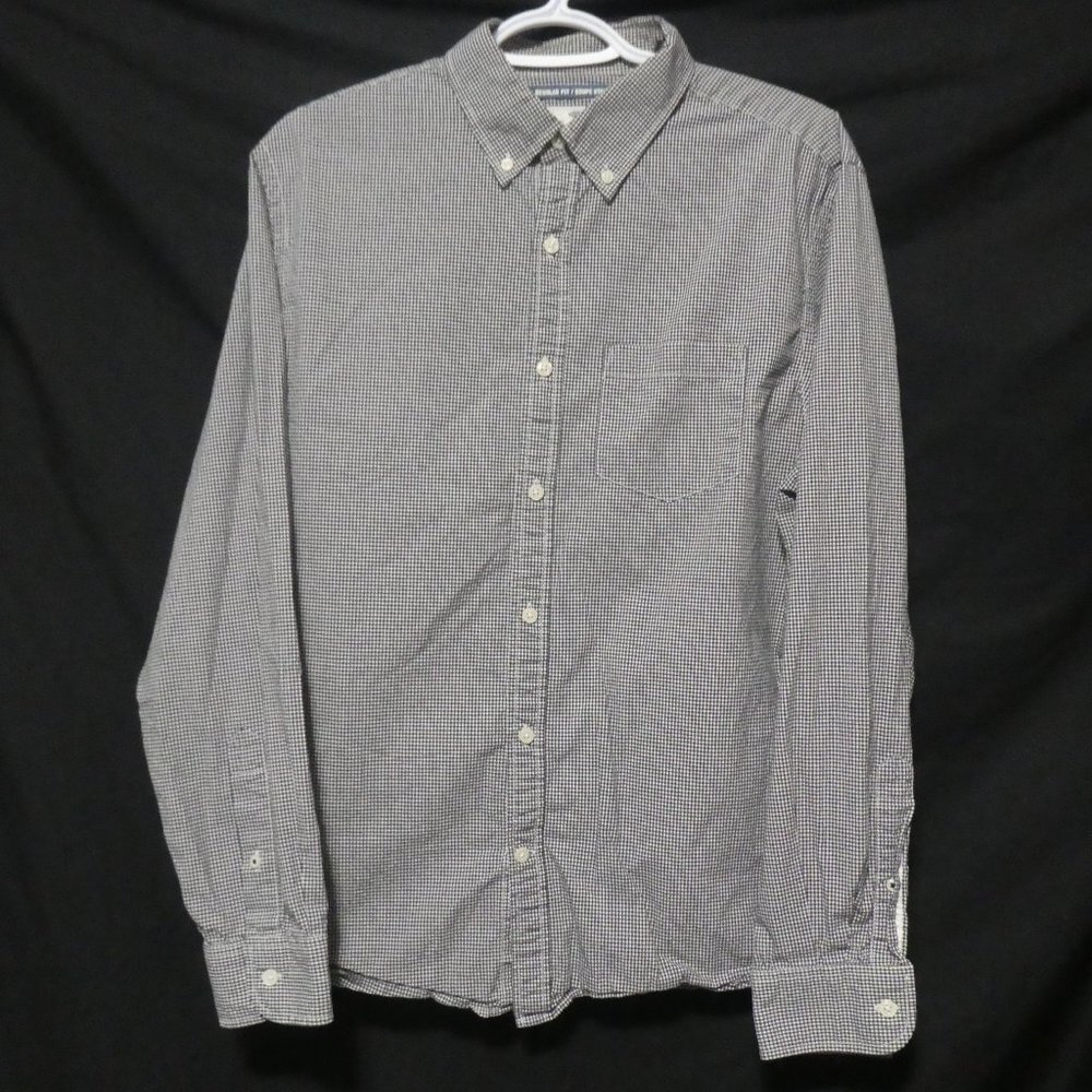 OLD NAVY | The Classic Shirt | Regular Fit | large | Checkered Button Down Shirt